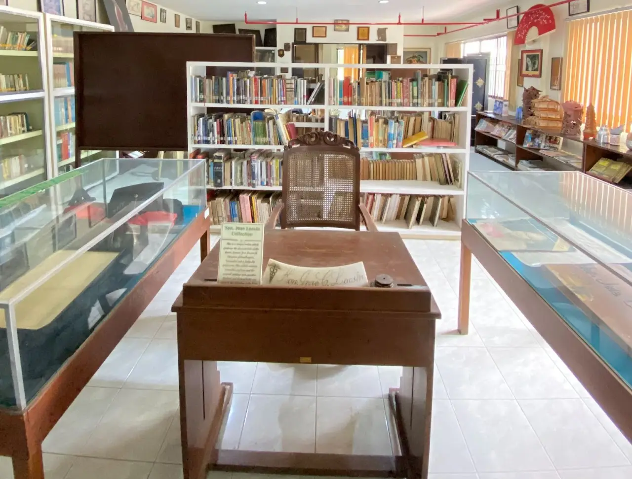 Asian studies collection with artifacts and historical materials