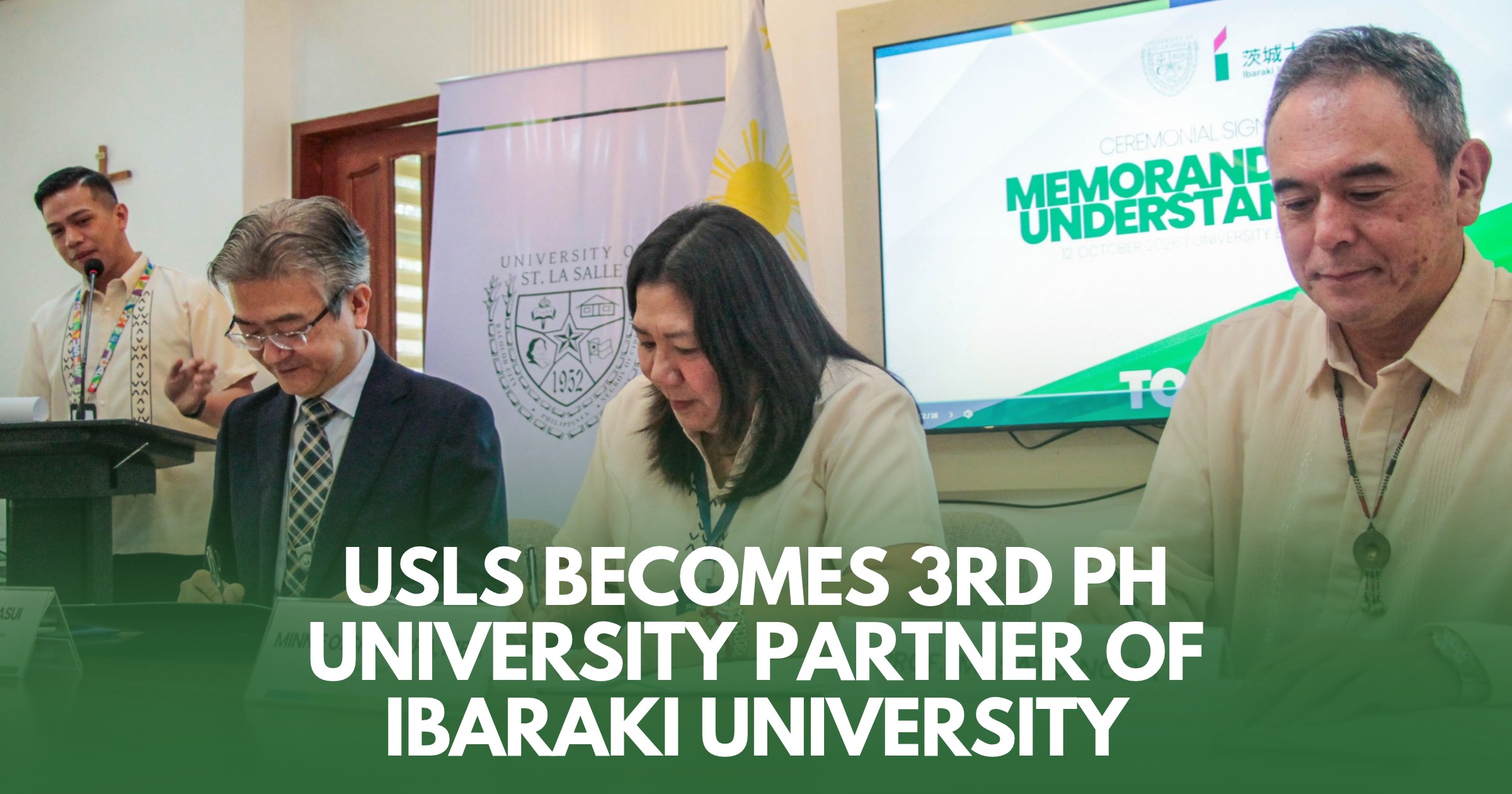 USLS Becomes Third Philippine University Partner of Ibaraki University
