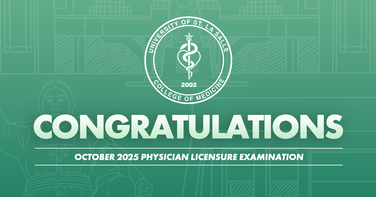 USLS gains 53 Lasallian Doctors in the October 2025 PLE 